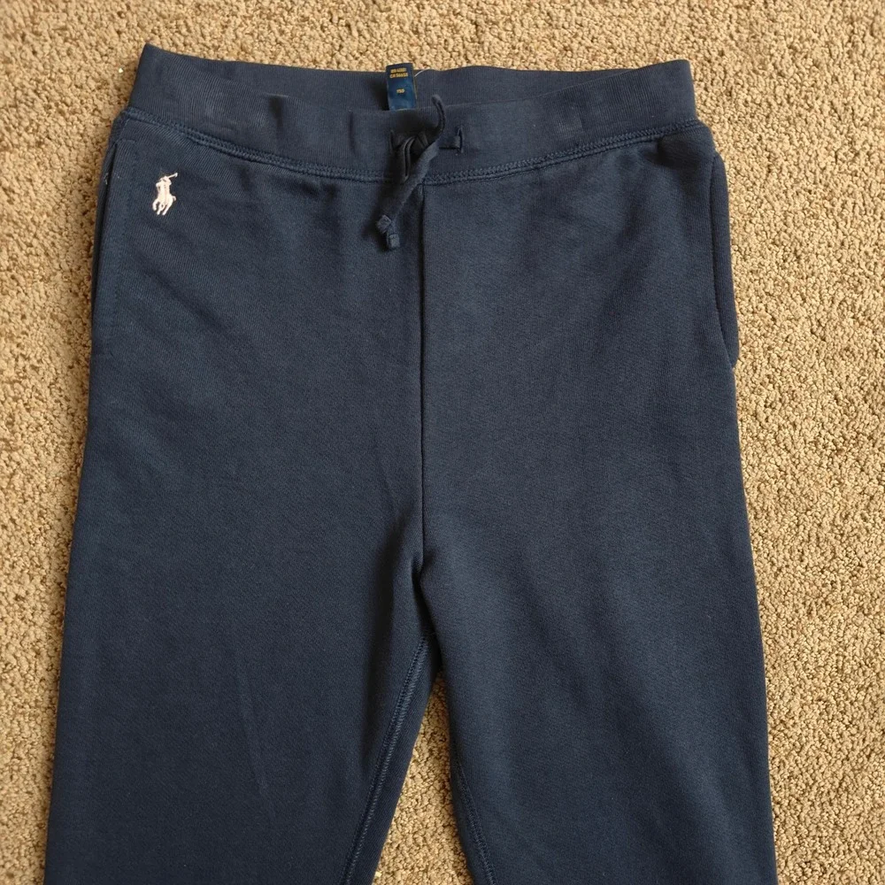 Polo Ralph Lauren Kids Navy Blue Sweatpants Joggers Size L 12-14‎ Pony Logo $178